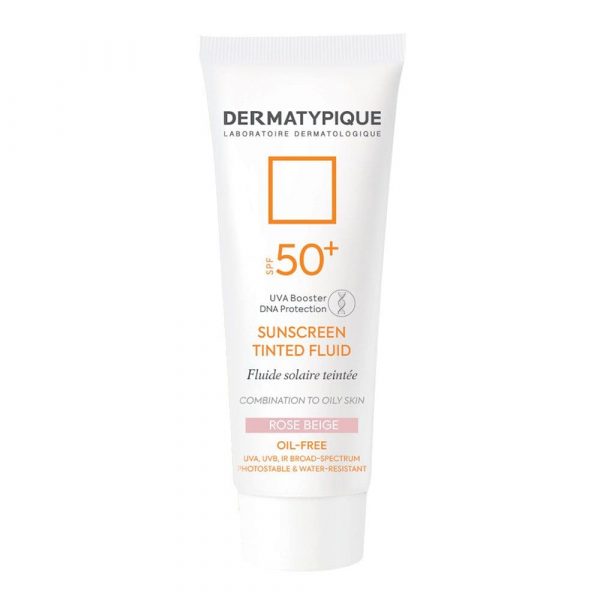 فلوئید ضد آفتاب رنگی بژ طلایی مناسب پوست چرب Dermatypique SPF50