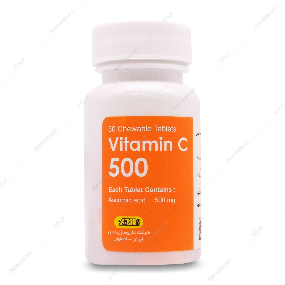 قرص جویدنی ویتامین سی ۵۰۰ امی ویتال