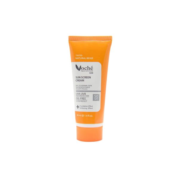 کرم ضد آفتاب بژ طبیعی پوست خشک و نرمال وچه SPF50 حجم 40 میلی لیتر