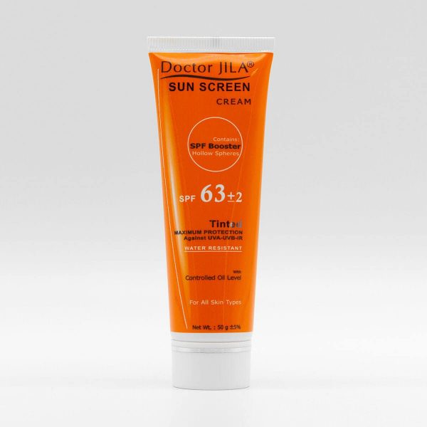 کرم ضد آفتاب رنگی SPF63+2 دکتر ژیلا 50 گرم