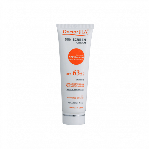 کرم ضد آفتاب SPF63+2 بی‌رنگ دکتر ژیلا