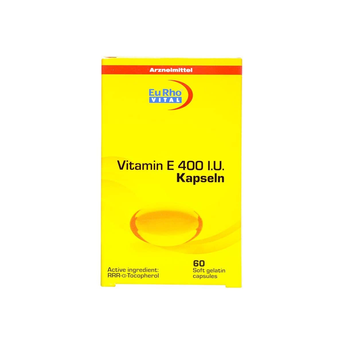 ویژگی های کپسول ویتامین ای 400 یوروویتال بسته 60 عددی