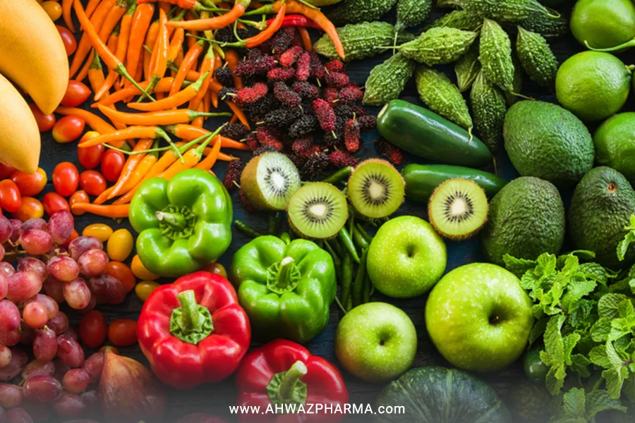 مصرف سبزیجات و میوه ها