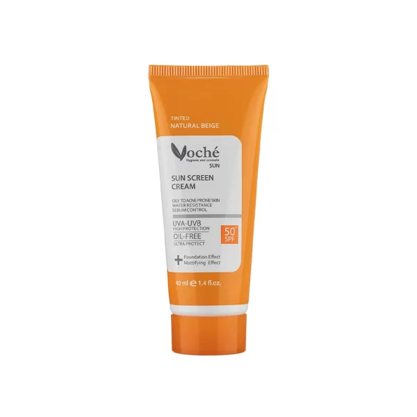 ضد آفتاب رنگی پوست های چرب SPF50 وچه